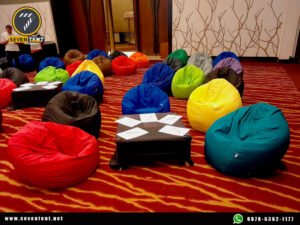 Sewa beanbag bulat warna warni indoor outdoor Bogor Selatan