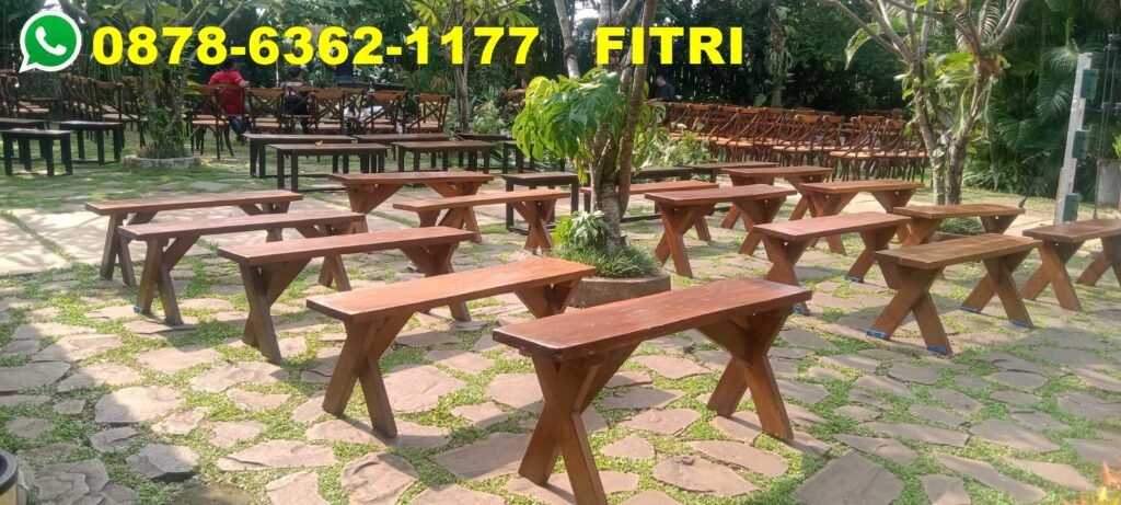 Jasa sewa kursi taman kayu extra Jakarta Barat