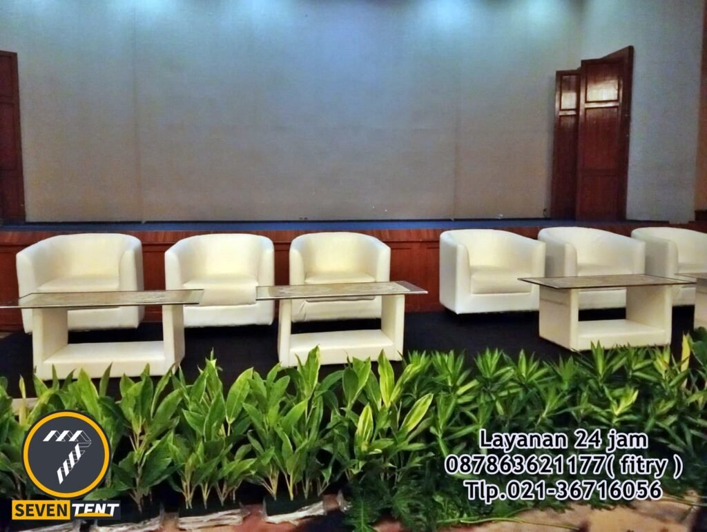 Sedia Sewa Sofa Oval Set Meja Kaca Menteng Bogor Barat