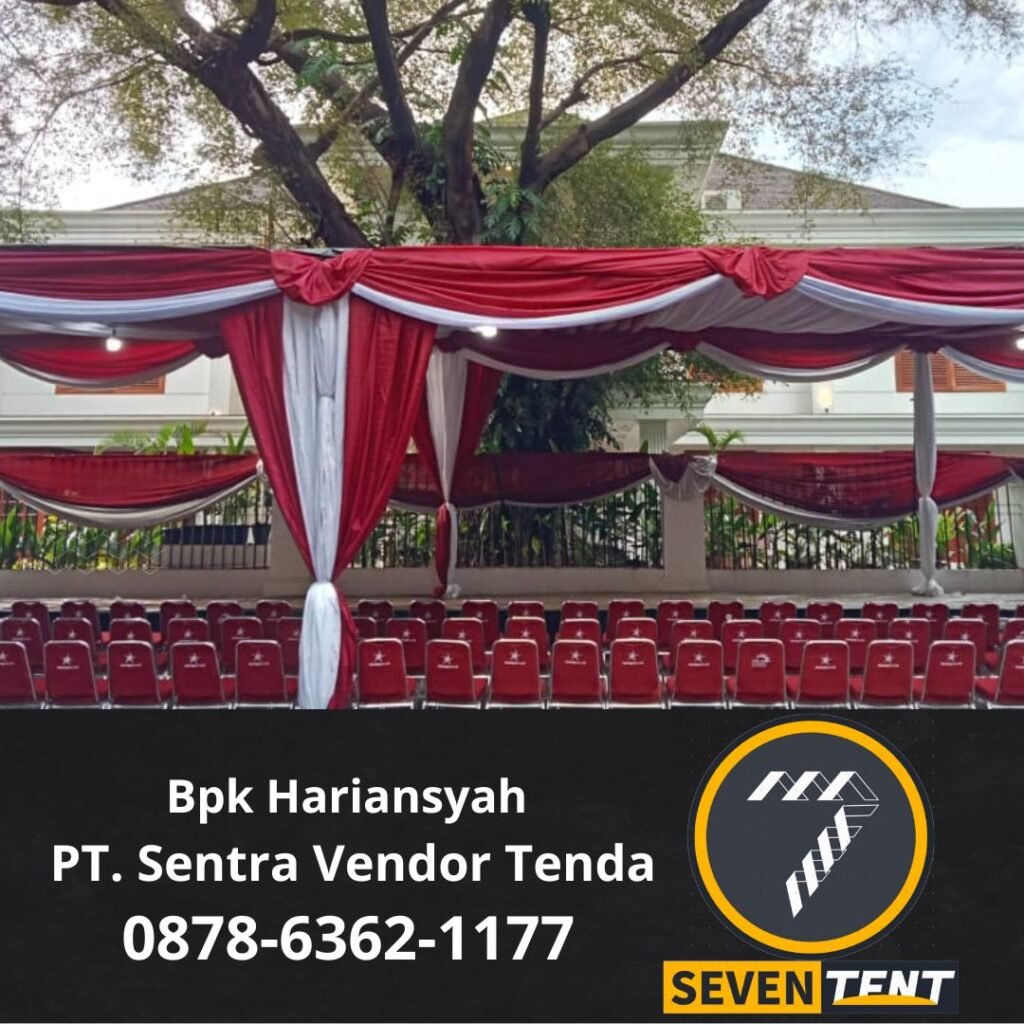 Sewa Tenda Plafon Merah Putih Harga Terjangkau Jakarta Pusat 