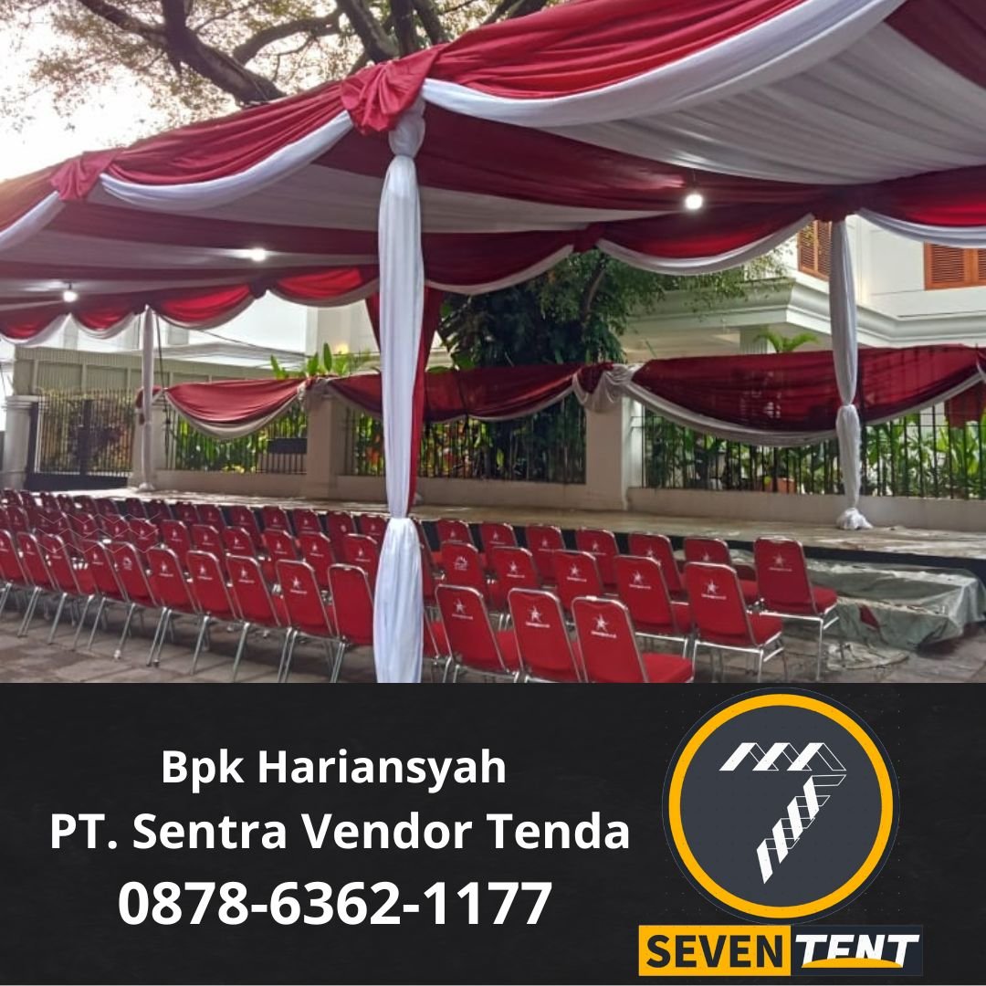 Sewa Tenda Plafon Merah Putih Harga Terjangkau Jakarta Pusat