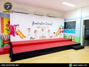 Sewa backdrop papan informasi event ramadhan Jakarta