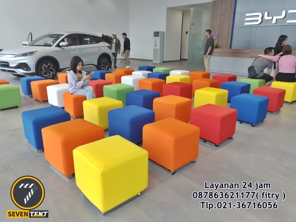 Sewa Sofa Puff Kotak Warna Stock Item Melimpah Lagoa Jakarta Utara