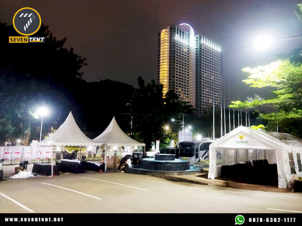 Pusat Sewa Tenda Kerucut Tempat Dagang event Jakarta Selatan