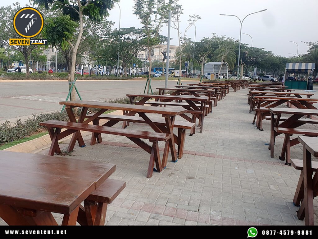 Sewa Kursi Outdoor Kayu Type Kursi Taman Extra Area Jakarta