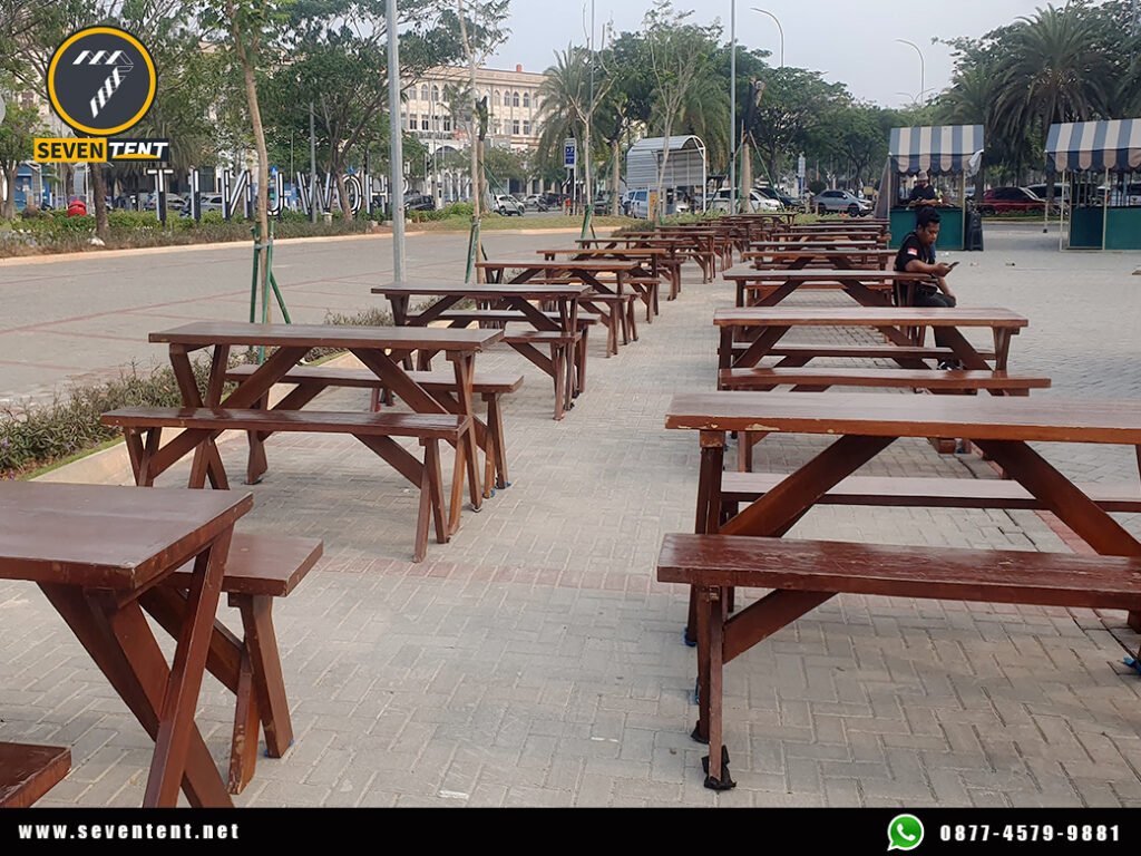 Sewa Kursi Outdoor Kayu Type Kursi Taman Extra Area Jakarta